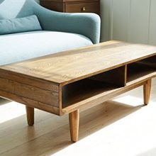 Hives and Honey Haven Home Dexter Mid-Century Coffee Table, Deco Walnut