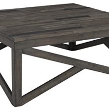 Ashley Furniture Signature Design - Haroflyn Contemporary Square Cocktail Table - Gray