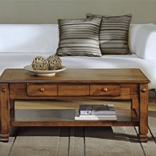 Ameriwood Home Summit Mountain Wood Veneer Coffee Table, Medium Brown