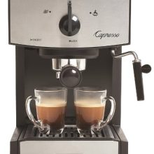 Capresso 117.05 Stainless Steel Pump Espresso and Cappuccino Machine EC50, Black/Stainless