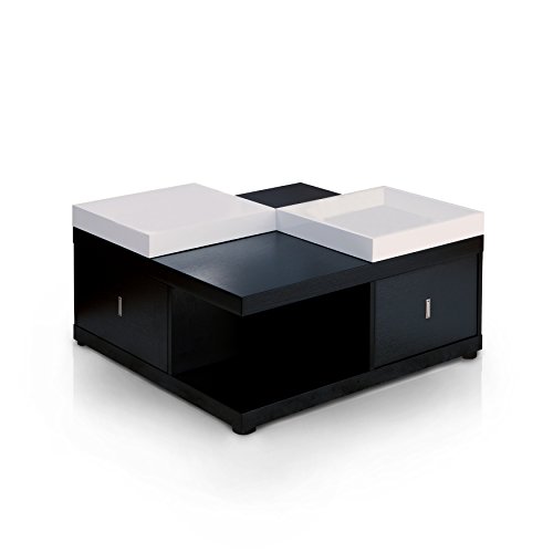 HOMES: Inside + Out ioHOMES Morgan Square Coffee Table with Serving Tray, Black