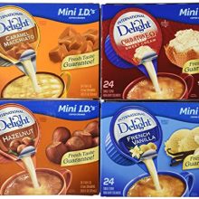 International Delight Variety 4 Pack (1 Cold Stone Sweet Cream, 1 Caramel Macchiato, 1 French Vanilla, 1 Hazelnut)