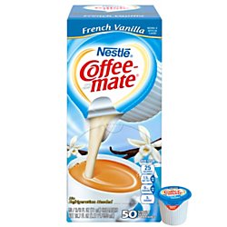 Coffee-mate French Vanilla Creamer, 0.375oz (Box of 50)