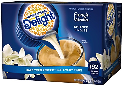 International Delight, French Vanilla Liquid Creamer, 192-Count Single-Serve Packages