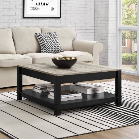 Langley Bay Chic Style Coffee Table, Black