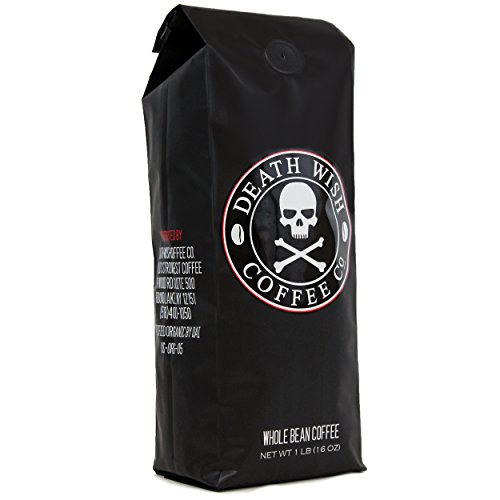 Death Wish Whole Bean Coffee - Fair Trade and USDA Certified Organic