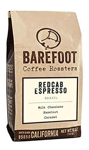 Barefoot Coffee "Redcab - Espresso" Dark Roasted Whole Bean Coffee - 12 Ounce Bag