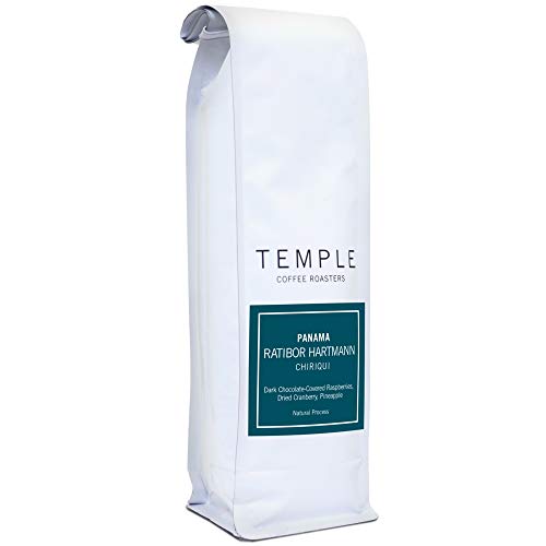 Temple Coffee"Panama Ratibor Hartmann Natural" Medium Roasted Whole Bean Coffee - 12 Ounce Bag
