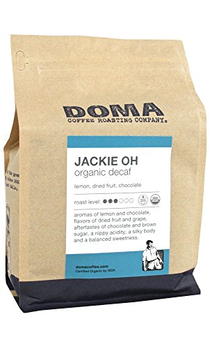 Doma Coffee"Jackie Oh Organic - Decaf" Medium Roasted Organic Whole Bean Coffee - 2 Pound Bag