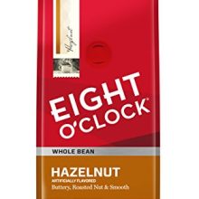Eight O'Clock Coffee, Hazelnut Whole Bean, 11-Ounce Bags (Pack of 4)