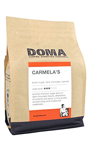 Doma Coffee"Carmela's" Medium Roasted Whole Bean Coffee - 2 Pound Bag