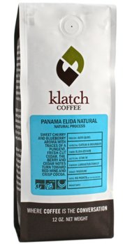 Klatch Coffee "Panama Elida Natural" Medium Roasted Whole Bean Coffee - 12 Ounce Bag