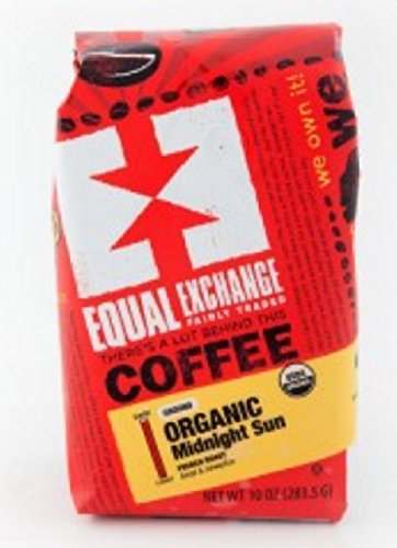 Equal Exchange Organic Coffee, Midnight Sun, Whole Beans, 10 Ounces