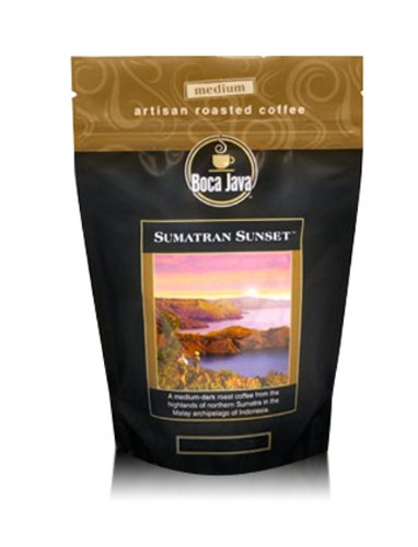 Sumatra, Sumatran Sunset, 100% Specialty Arabica Coffee, Medium Roast, Whole Bean, 8oz (2 Pack)
