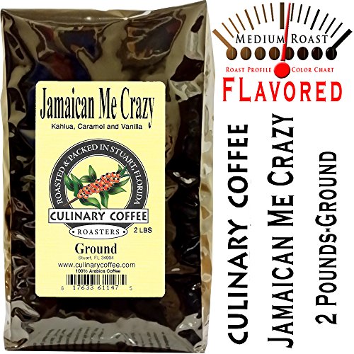 Culinary Coffee Roasters - Jamaican Me Crazy, Flavored Ground Coffee, 2-pound Bag Amazon Special-100% Satisfaction Guaranteed!