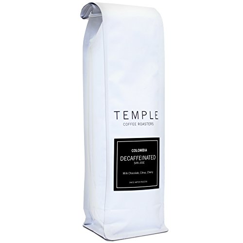 Temple Coffee Decaf Colombia San Jose Medium Roasted Whole Bean Coffee - 12 Ounce Bag