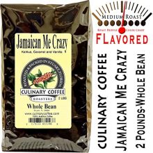 Culinary Coffee Roasters- Jamaican Me Crazy, Flavored Whole Bean Coffee, 2-pound Bag Amazon Special-100% Satisfaction Guaranteed!