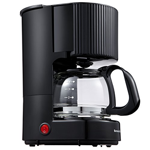 Bonsenkitchen 4-Cup One-Button Coffee Maker with Permanent Filter and Anti-Drip System