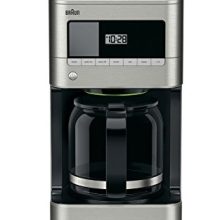 Braun KF7070 BrewSense Drip Glass Coffeemaker, 12 Cup, Stainless Steel