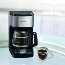 Capresso 426.05 5-Cup Drip Mini Coffeemaker, Black/Silver