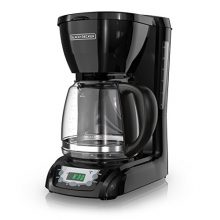 BLACK+DECKER 12-Cup Programmable Coffeemaker, Black