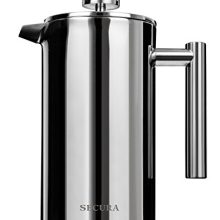 Secura Stainless Steel French Press Coffee Maker 18/10 Bonus Stainless Steel Screen (1000ML)