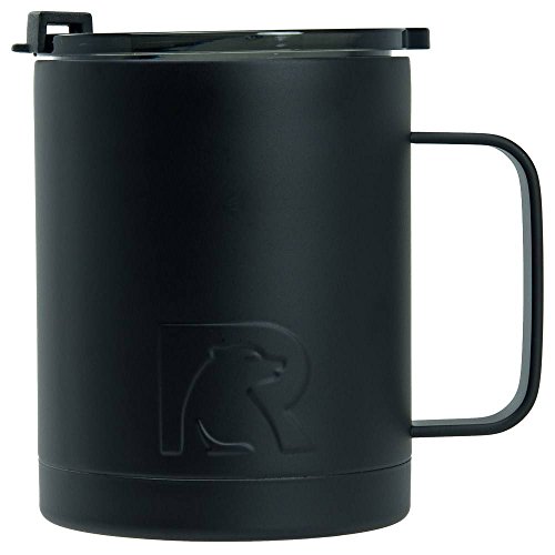 RTIC Double Wall Vacuum Insulated 12oz Coffee Cup (Black)