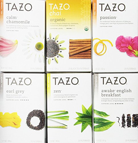 Tazo Assorted Tea Sampler (Pack of 6)