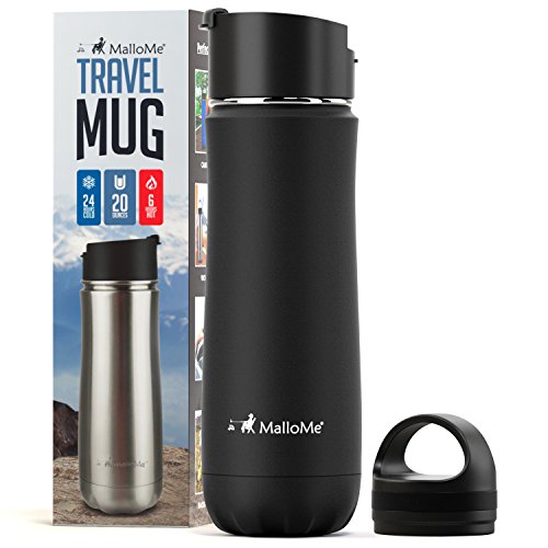 20 oz Vacuum Insulated Water Bottle Thermos Flask Cup Combo