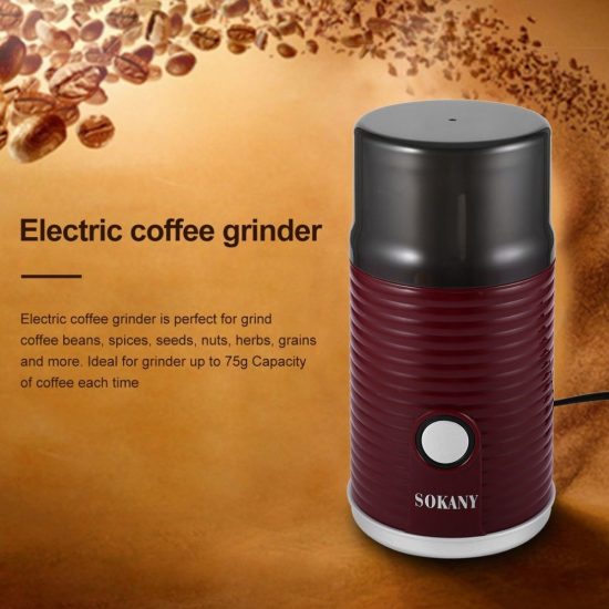 Electric Coffee Grinder Stainless Steel Blades Coffee Grinder 180W