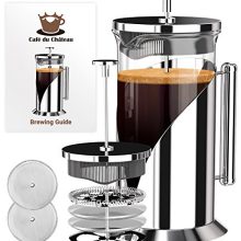 French Press Coffee Maker (8 cup, 34 oz) With 4 Level Filtration System