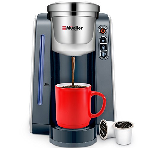 Mueller Ultima Single Serve K-Cup Coffee Maker, Coffee Machine with Five Brew Sizes