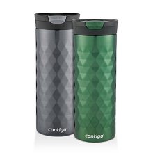 Contigo Kenton SnapSeal Insulated Beverage, 2 Pack, Hunter Green & Gunmetal