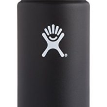 Hydro Flask 12 oz Double Wall Vacuum Insulated Stainless Steel Water Bottle/Travel Coffee Mug, Wide Mouth with BPA Free Hydro Flip Cap, Black