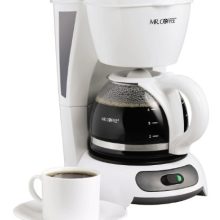 Mr. Coffee 4-Cup Switch Coffee Maker, White