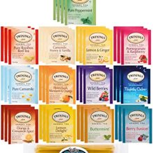 Twinings Herbal Tea Sampler - 40 Individually Wrapped Tea Bags, Pure Peppermint