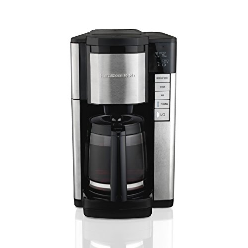 Hamilton Beach Programmable Coffee Maker, 12 Cup Carafe with Easy Refilling Access