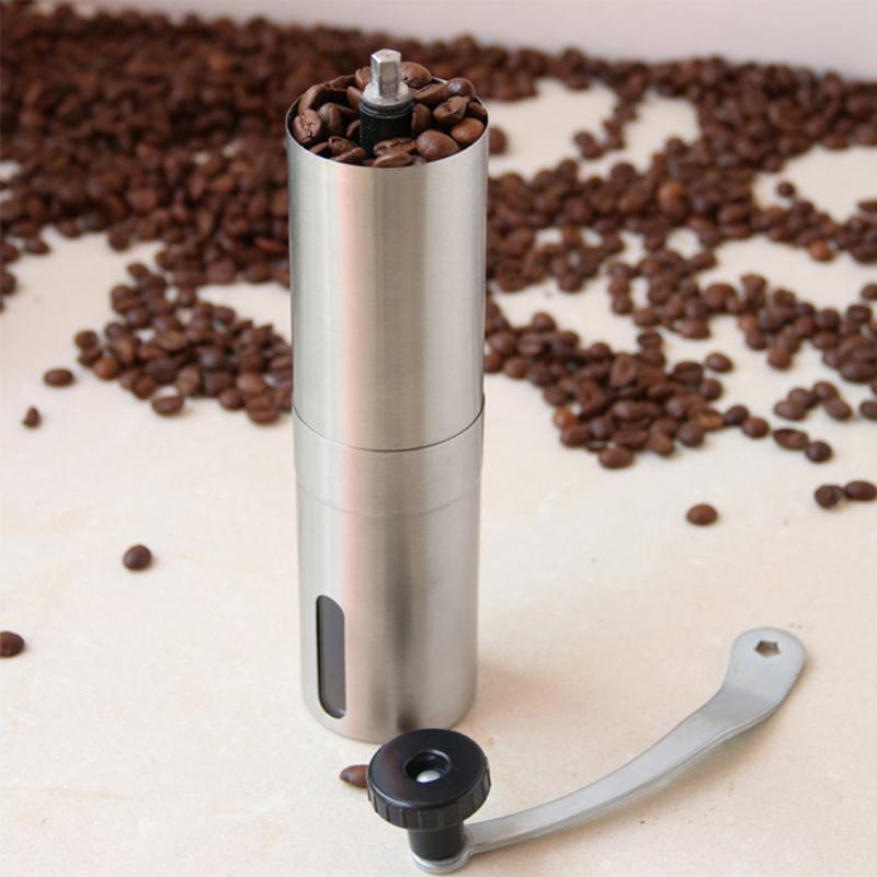 Stainless Steel Manual Coffee Bean Grinder Mills Machine
