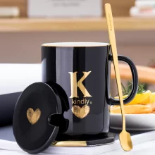 SPSCO 400ml Creative Gold Finger Coffee Mug