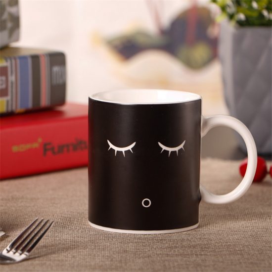 Funny Smile Face Color Changing Travel Mug