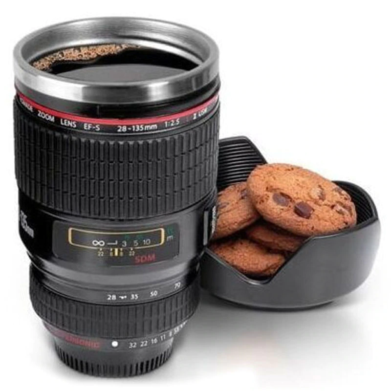 Camera Lens Coffee Cup Plastic Coffee Mug