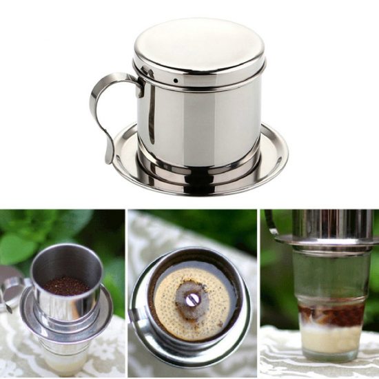 Stainless Steel Drip Coffee Maker Manual Mocha