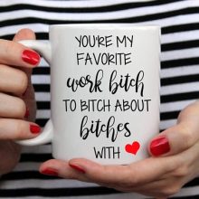 Adult Funny Ceramics Coffee Mug you're my favorite bitch