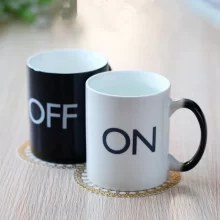 Hot Sale Temperature Sensing Color Changing Mug OFF ON
