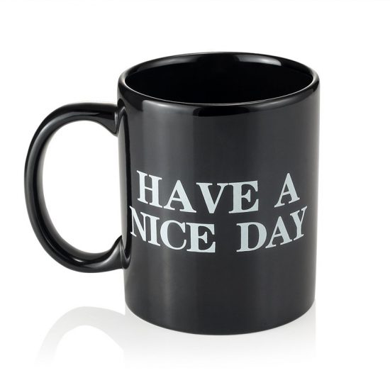 Have a Nice Day Black Creative 350ml Coffee Mug