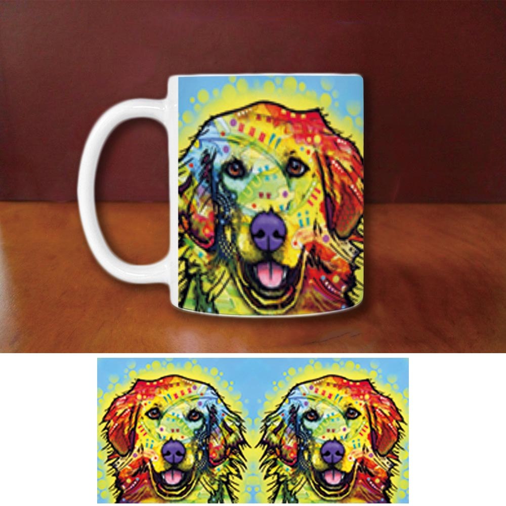 Fashion Bulldog Golden Retriever Coffee Mug
