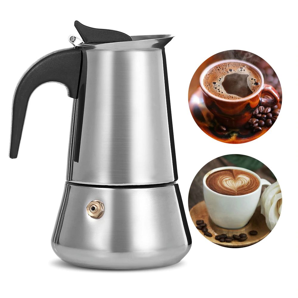 Latte Espresso Mocha Maker Pot Stovetop