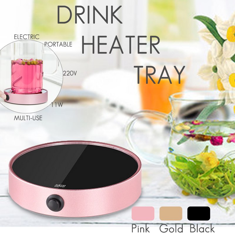 11W 220V Portable Coffee Mug Tea Beverage Heater Cup Electric