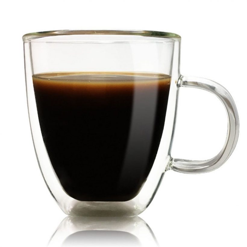 Daily Use Transparent Coffee Mugs Double-layer