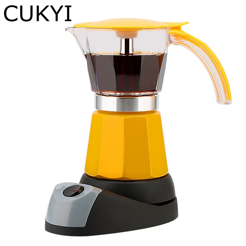 CUKYI Electrical Espresso Moka Pot Coffee Percolators